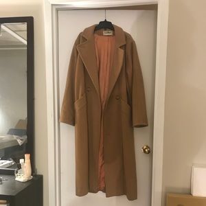 Camel LL Bean oversized coat women’s size 10.
